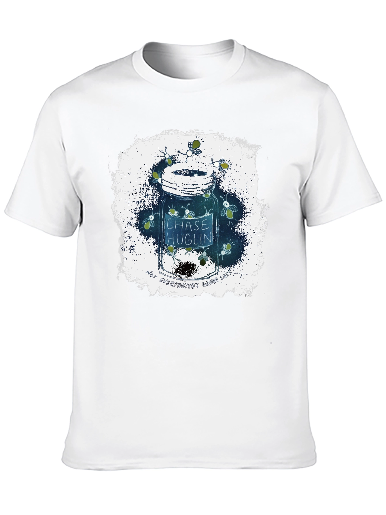 Fireflies in Jar Graphic T-Shirt - Black