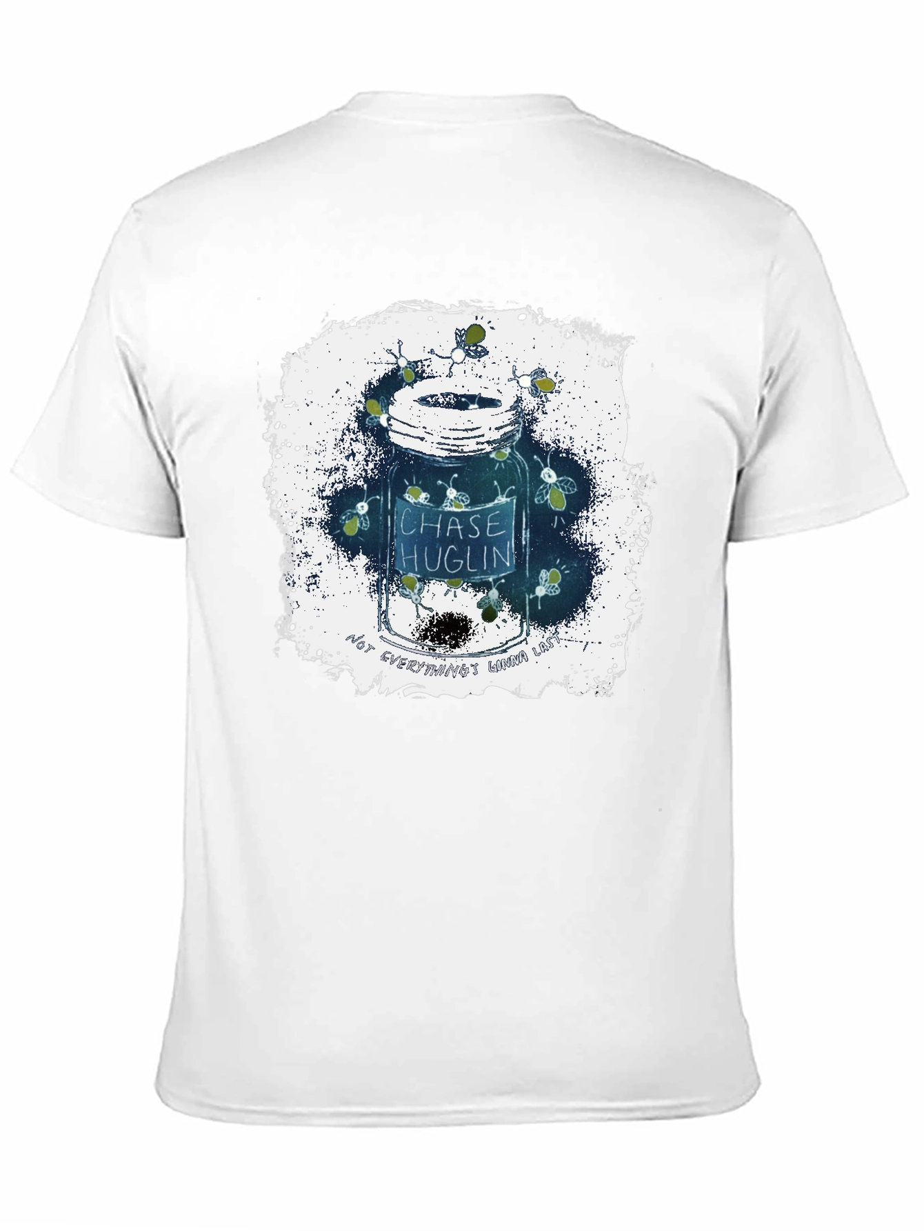 Fireflies in Jar Graphic T-Shirt - Black