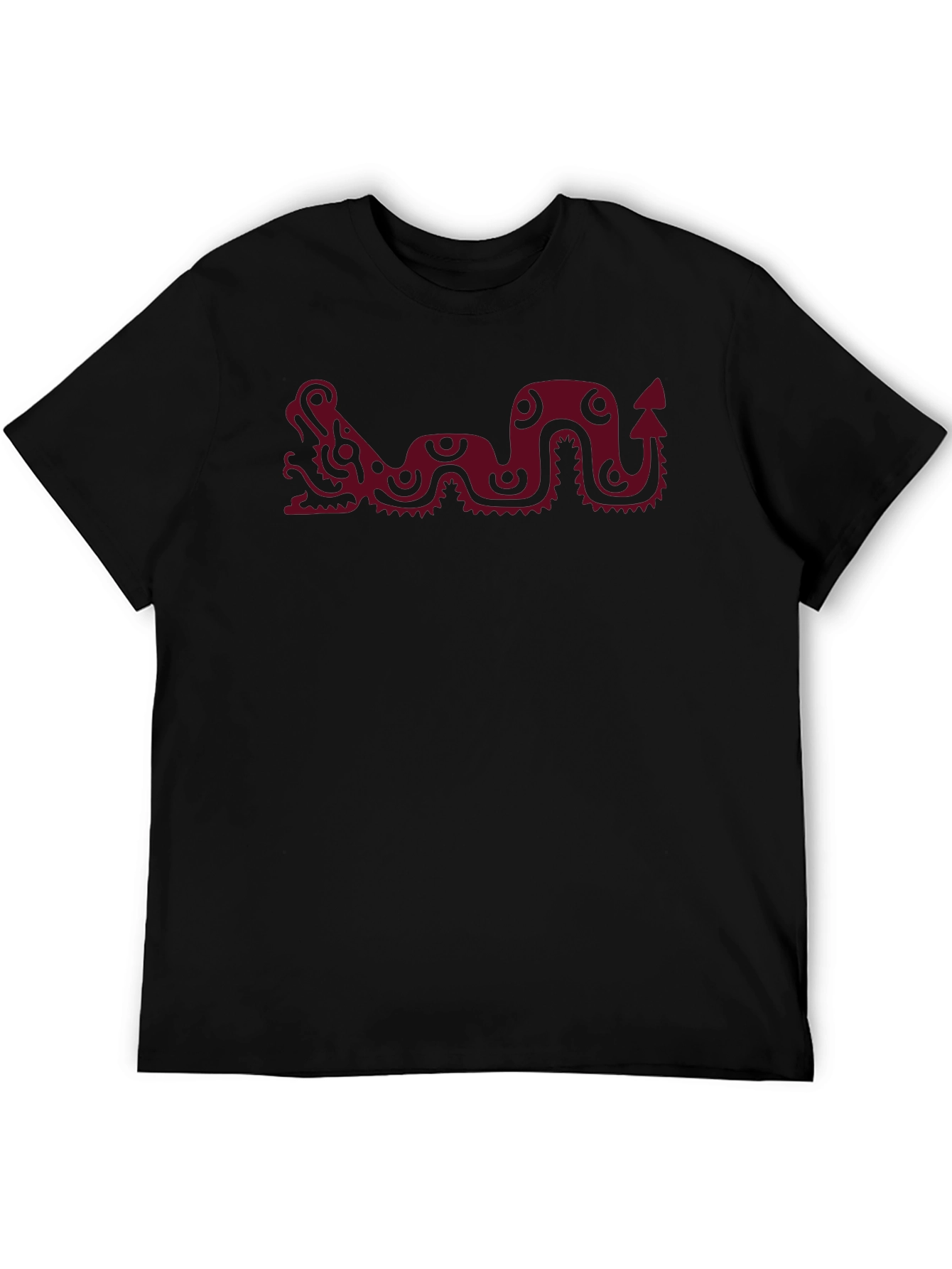 Aztec Dragon Graphic Tee - Stylish Cotton T-Shirt