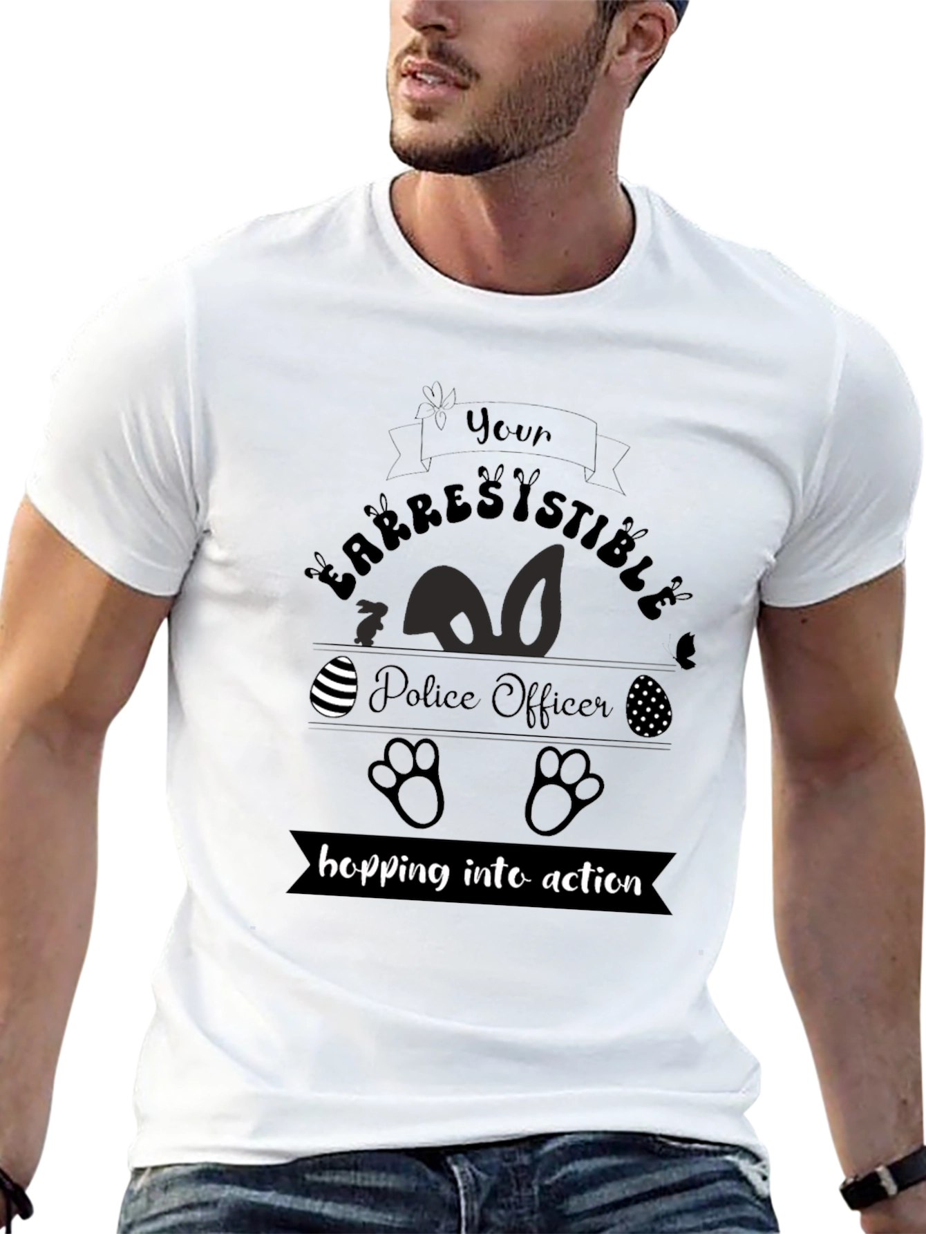 Arrestingly Cute Police Officer Easter T-Shirt
