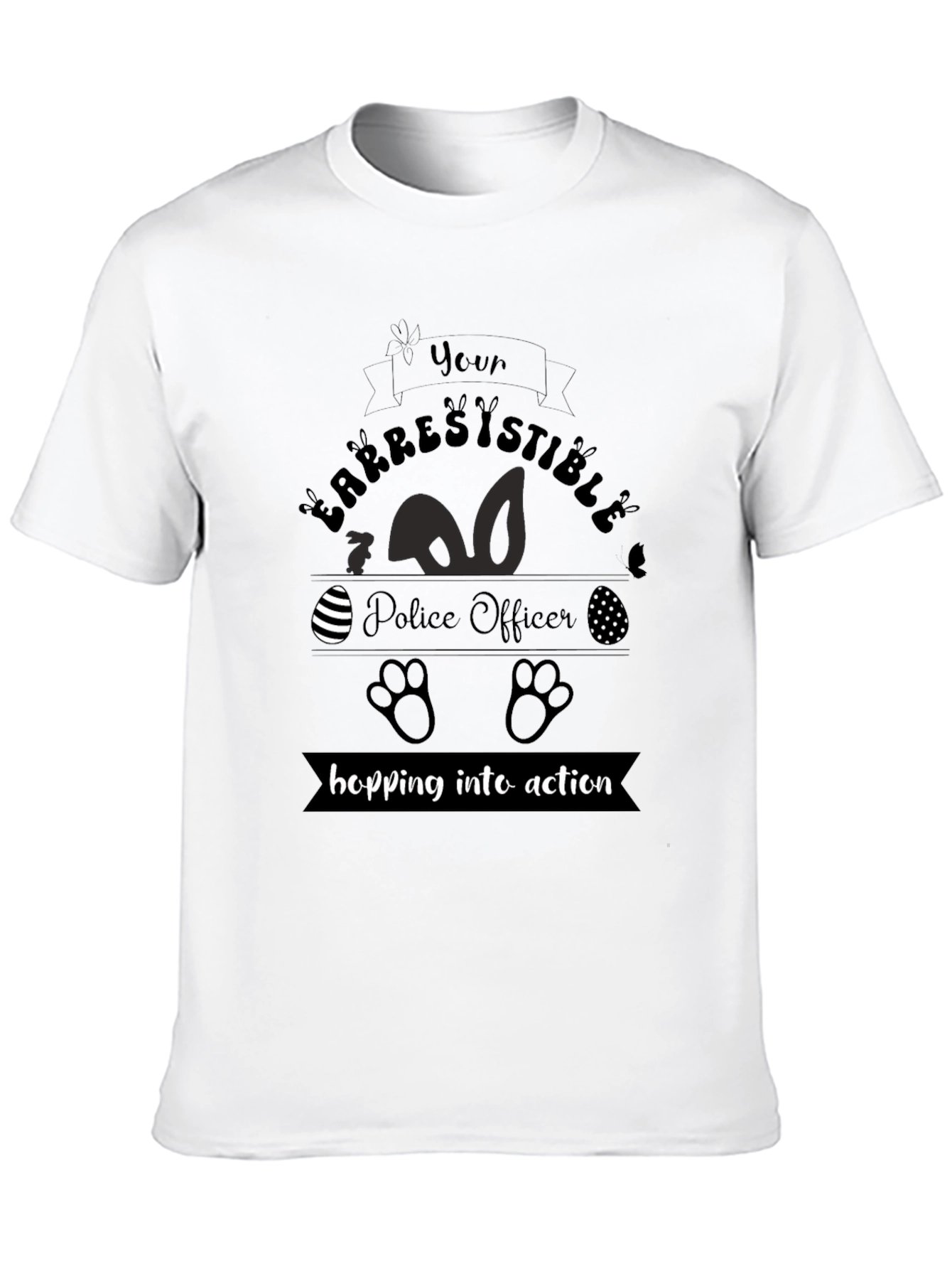 Arrestingly Cute Police Officer Easter T-Shirt