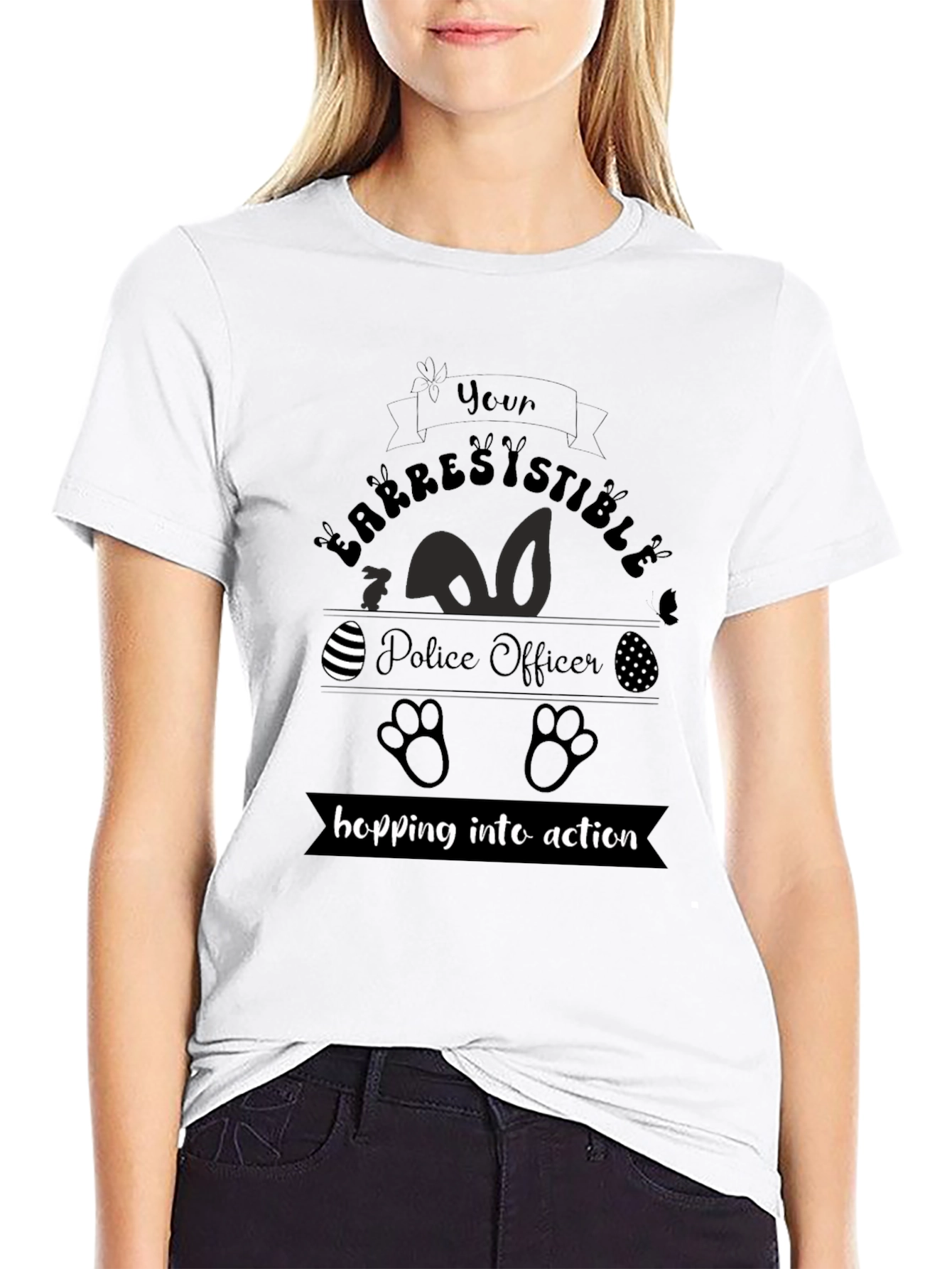 Arrestingly Cute Police Officer Easter T-Shirt
