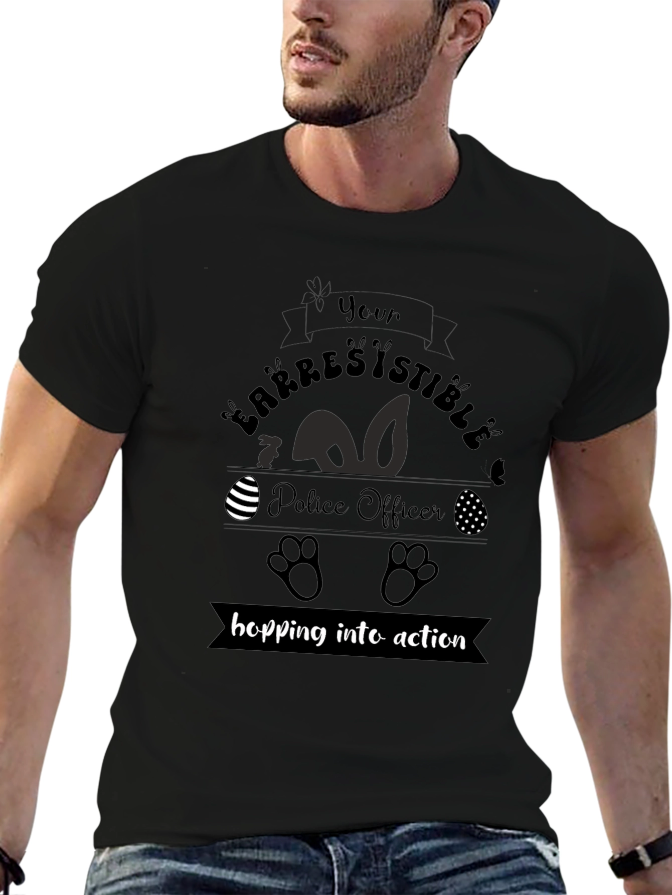 Arrestingly Cute Police Officer Easter T-Shirt