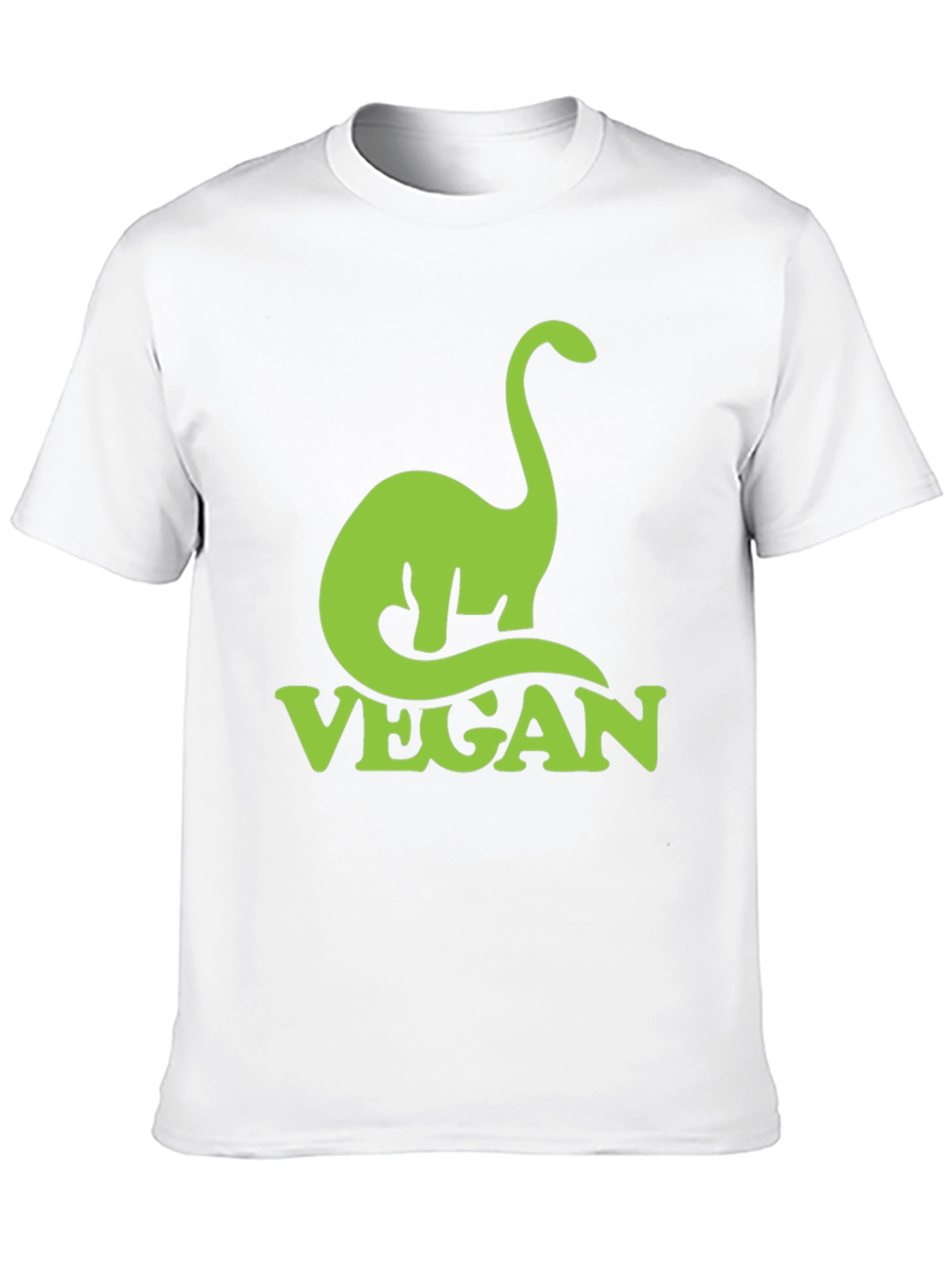 Vegan Dinosaur T-Shirt - Green Graphic Tee