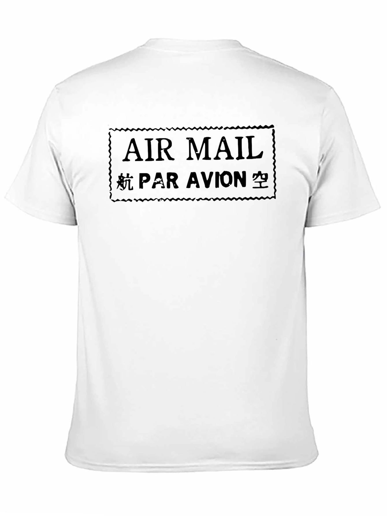 Air Mail Par Avion Black T-Shirt