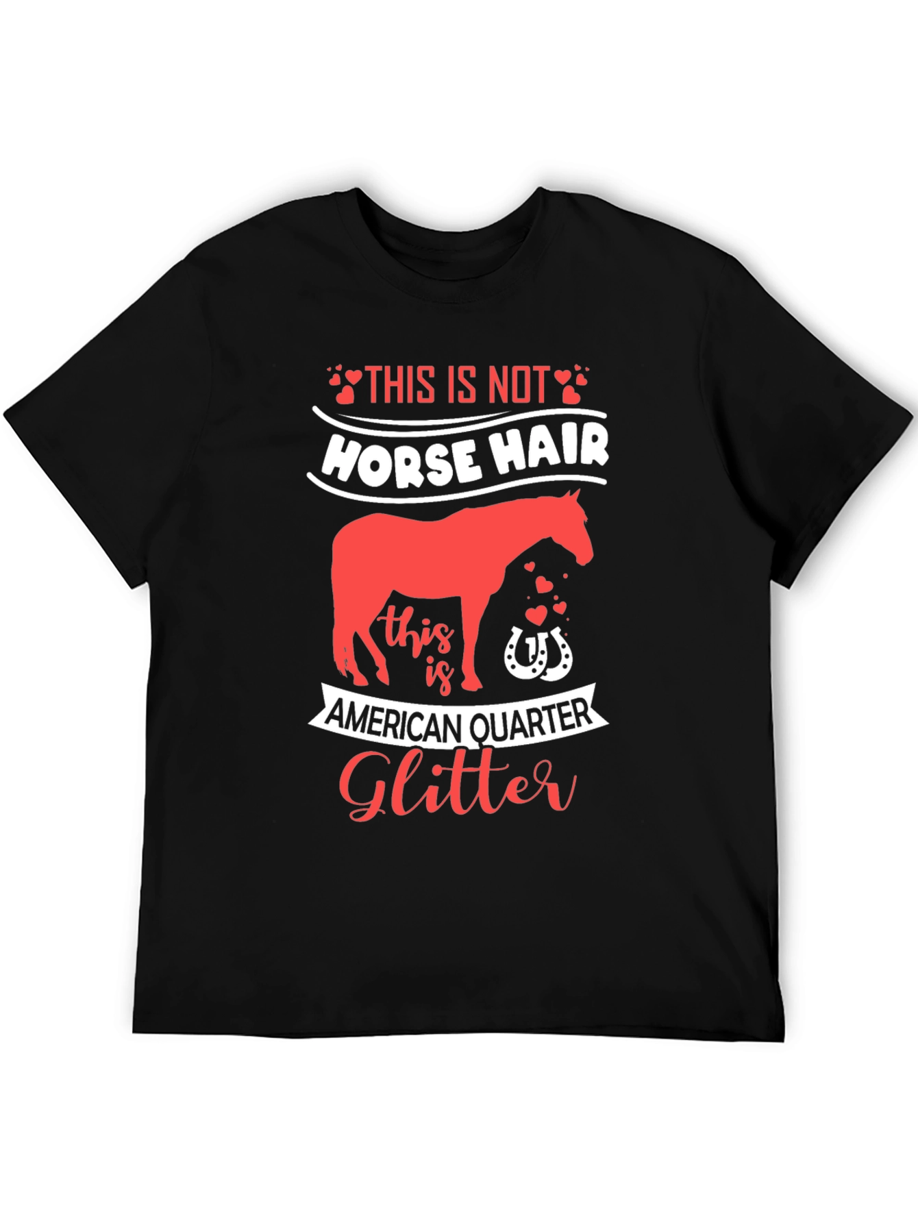 Horse Glitter Graphic T-Shirt