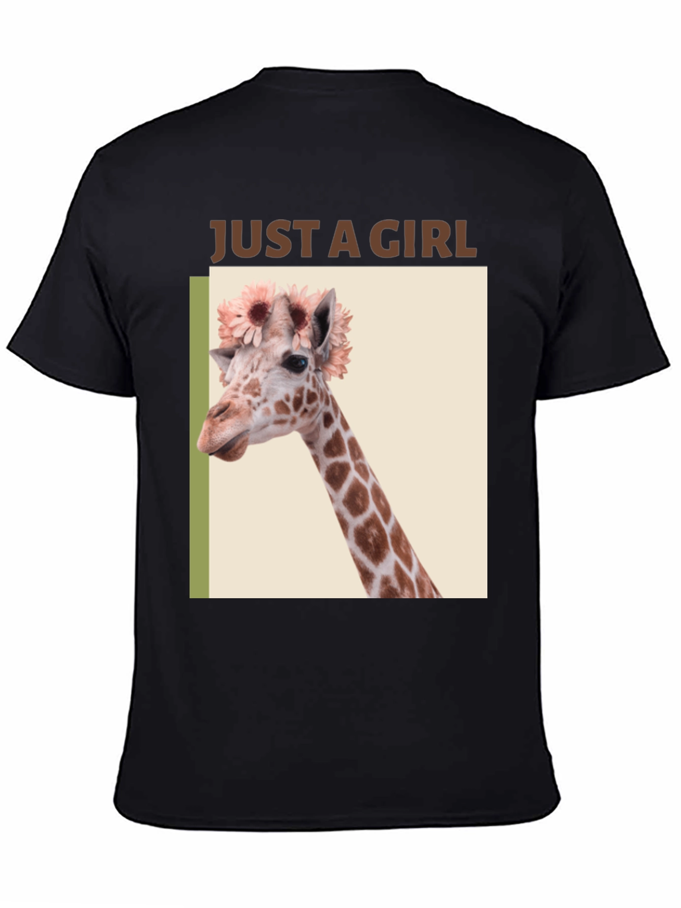 Giraffe Flower Crown Graphic Tee