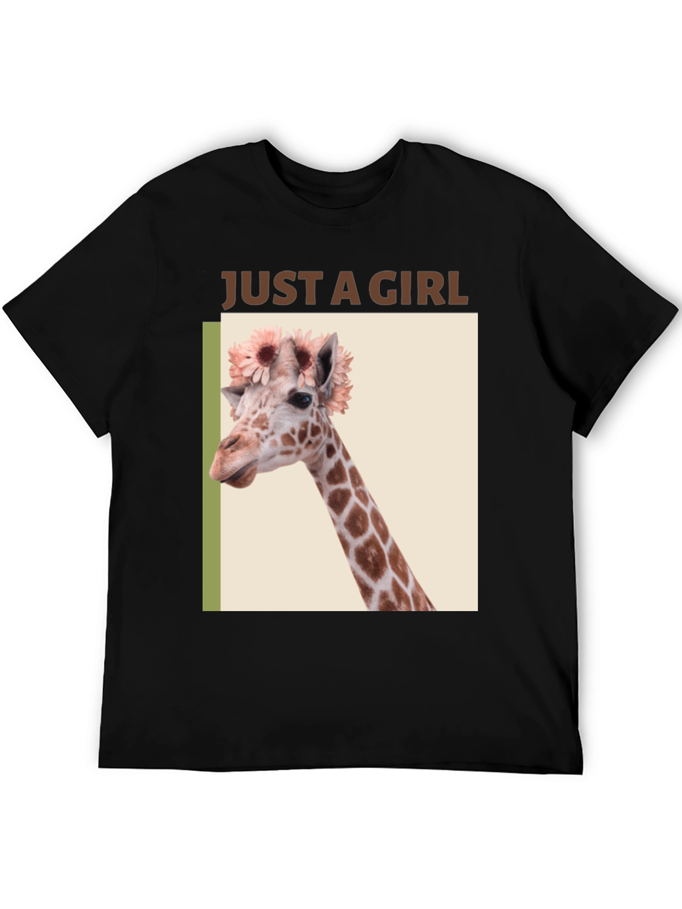 Giraffe Flower Crown Graphic Tee