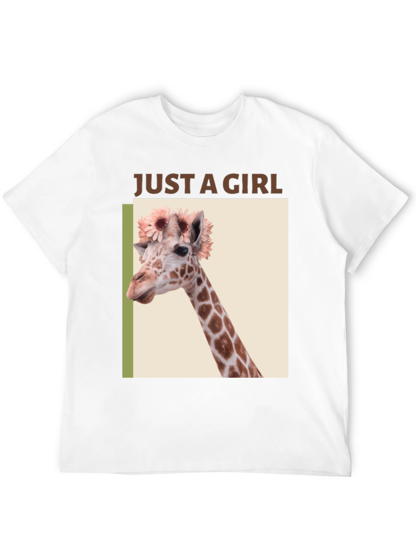 Giraffe Flower Crown Graphic Tee