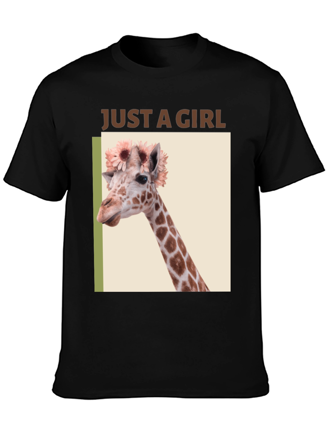 Giraffe Flower Crown Graphic Tee