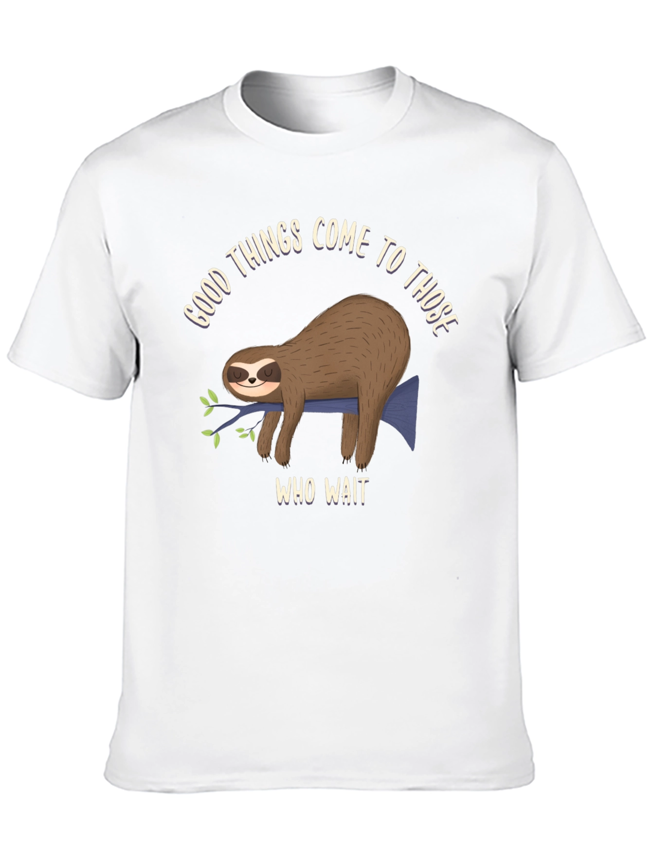 Sloth Good Things Come Graphic T-Shirt