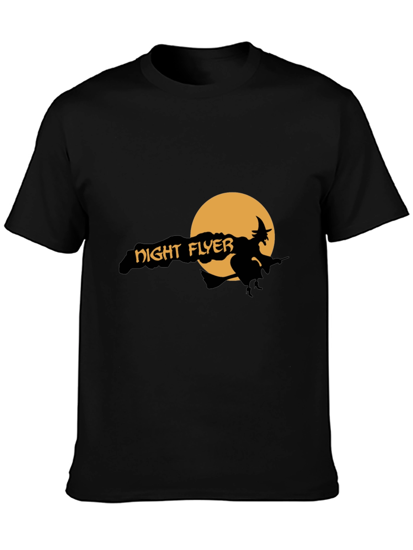 Night Flyer Graphic Tee - Halloween Witch Shirt