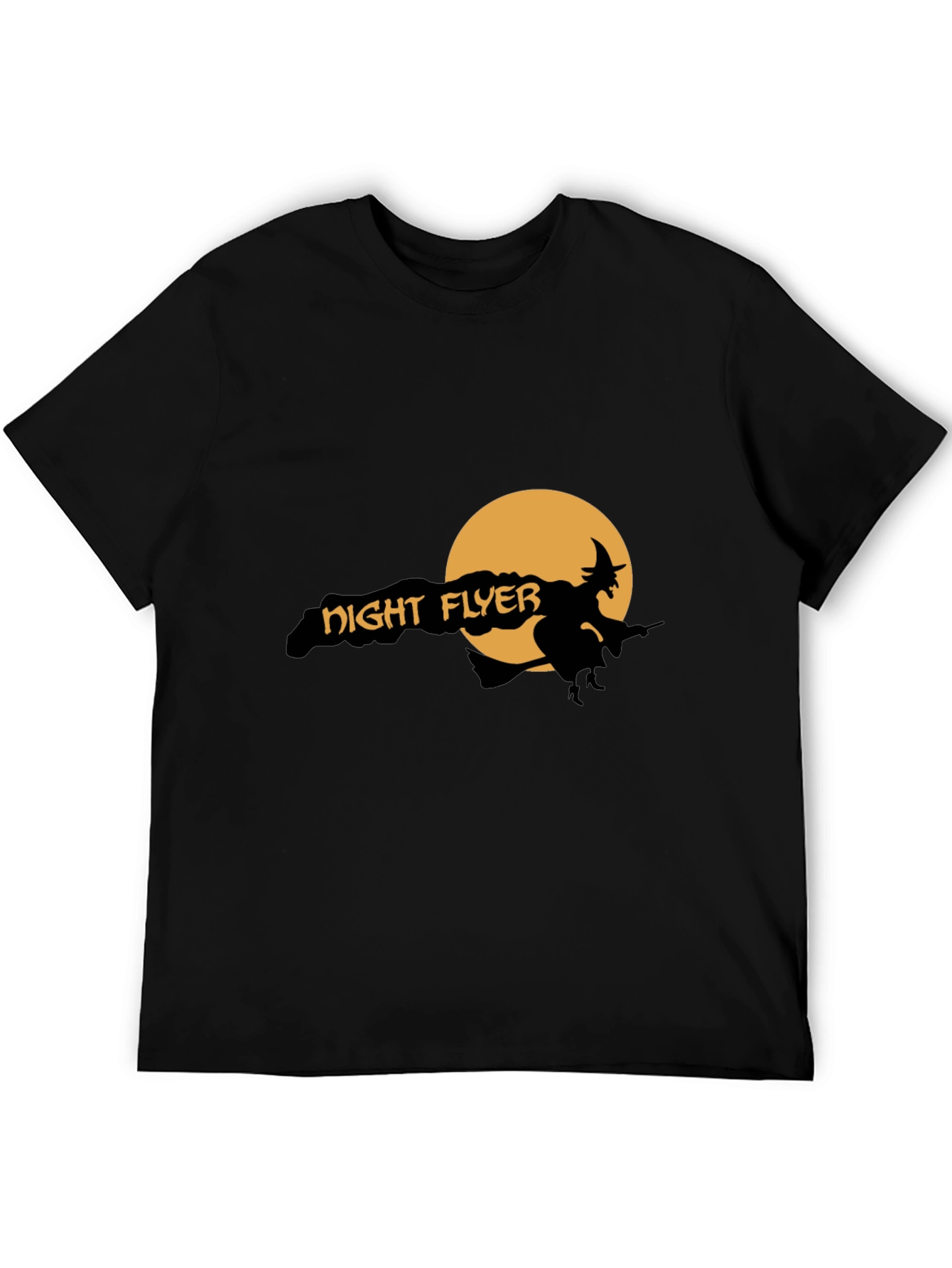 Night Flyer Graphic Tee - Halloween Witch Shirt