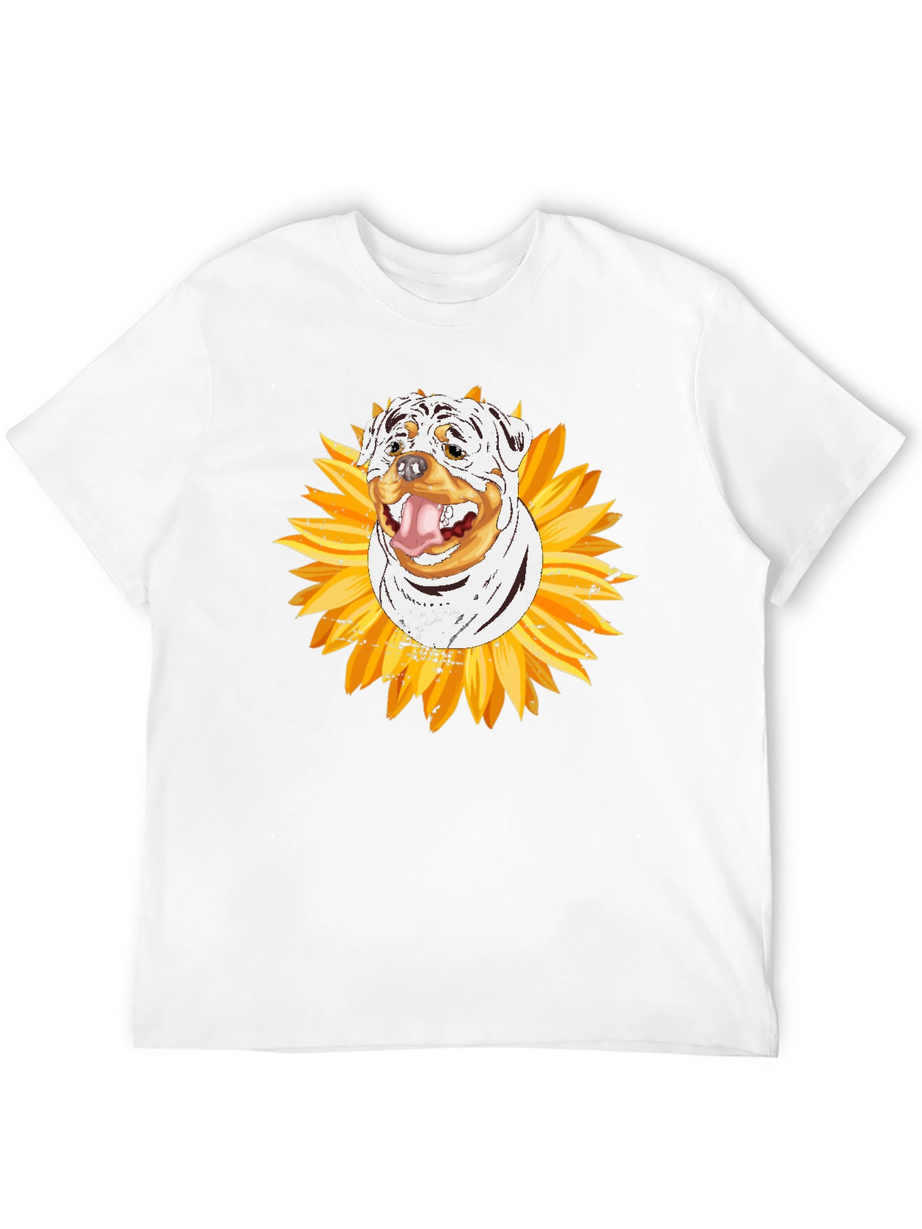 Rottweiler Sunflower Graphic Tee
