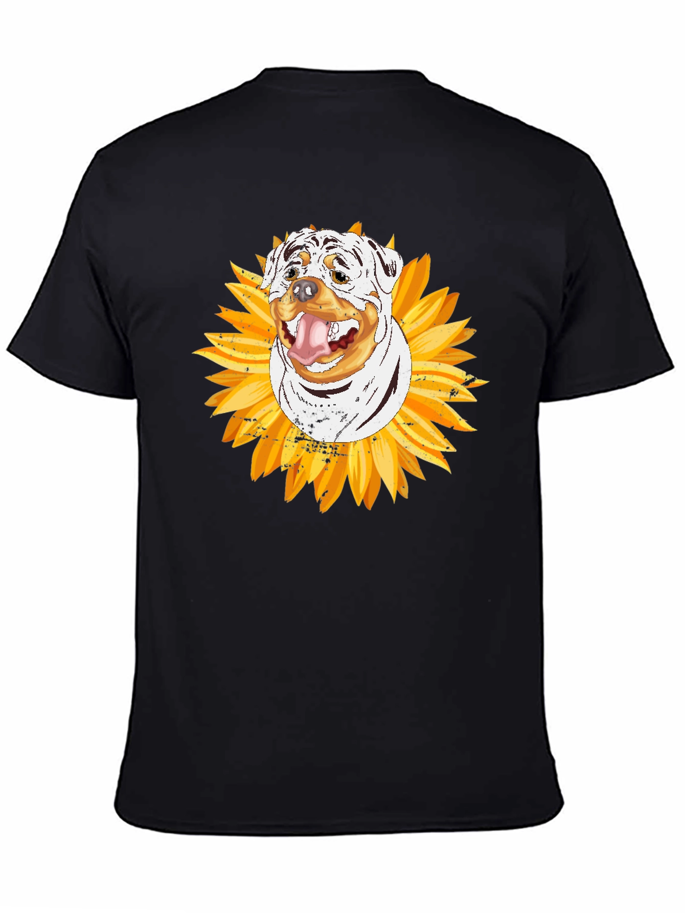 Rottweiler Sunflower Graphic Tee