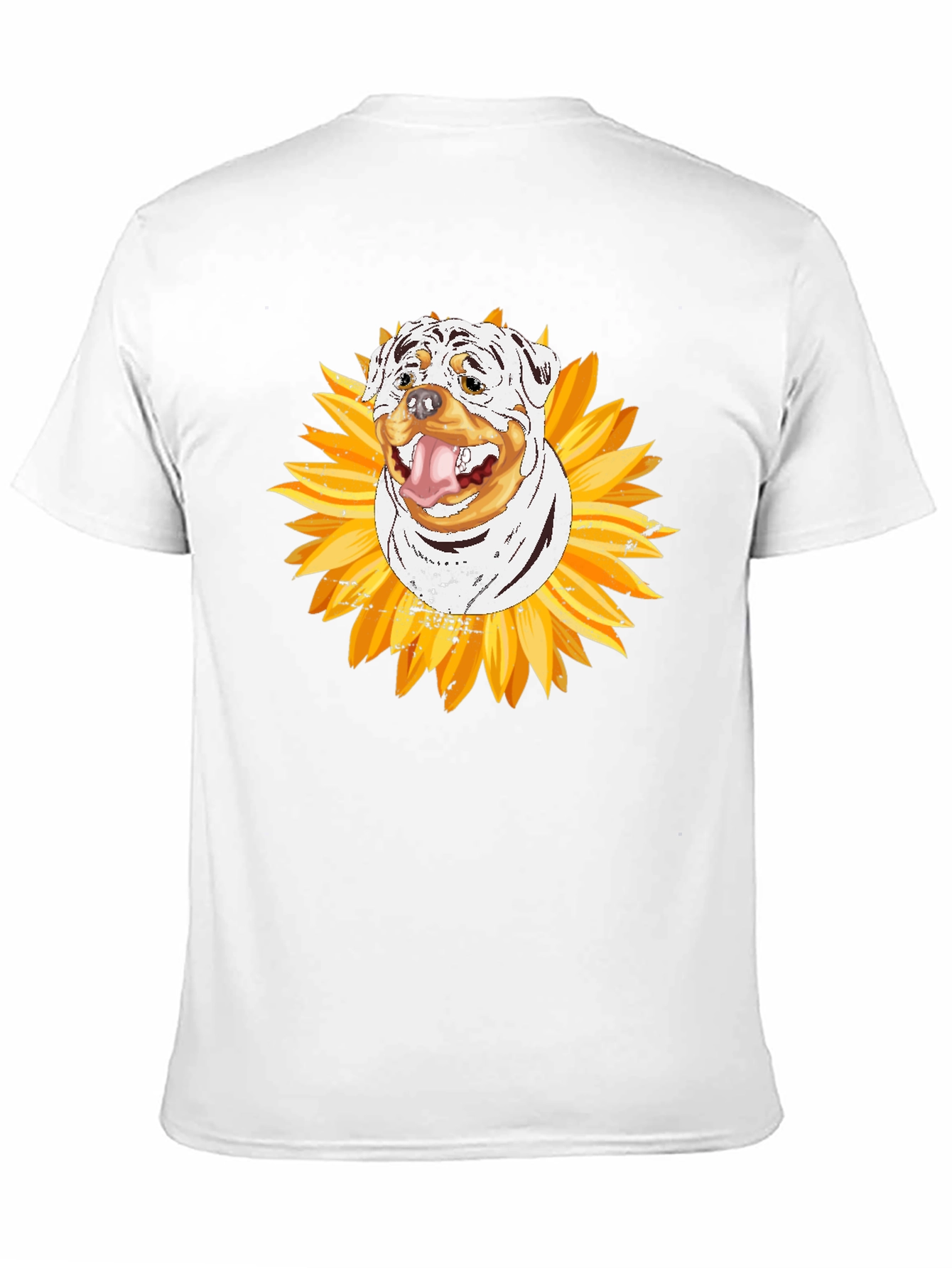 Rottweiler Sunflower Graphic Tee