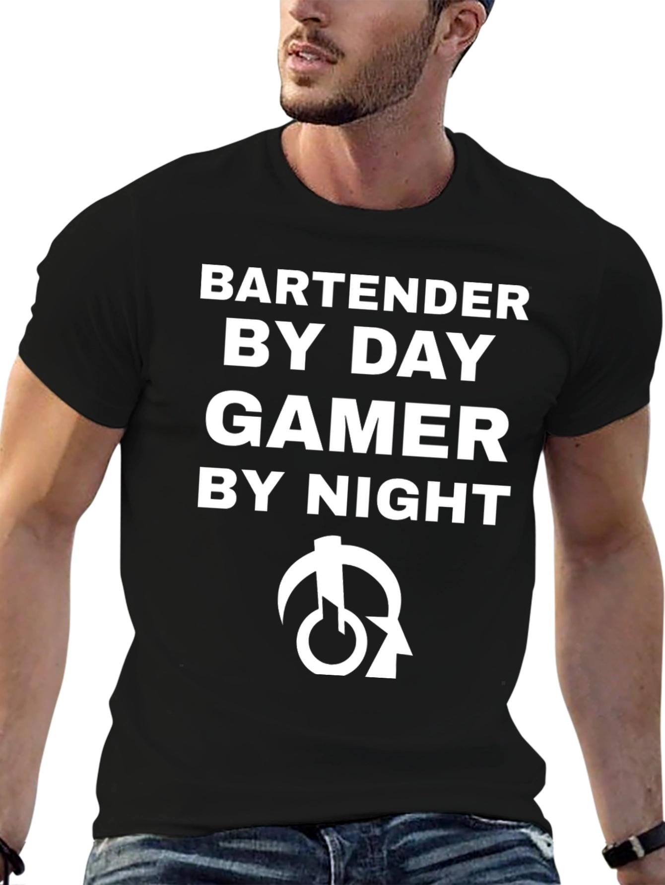 Bartender by Day Gamer by Night T-Shirt