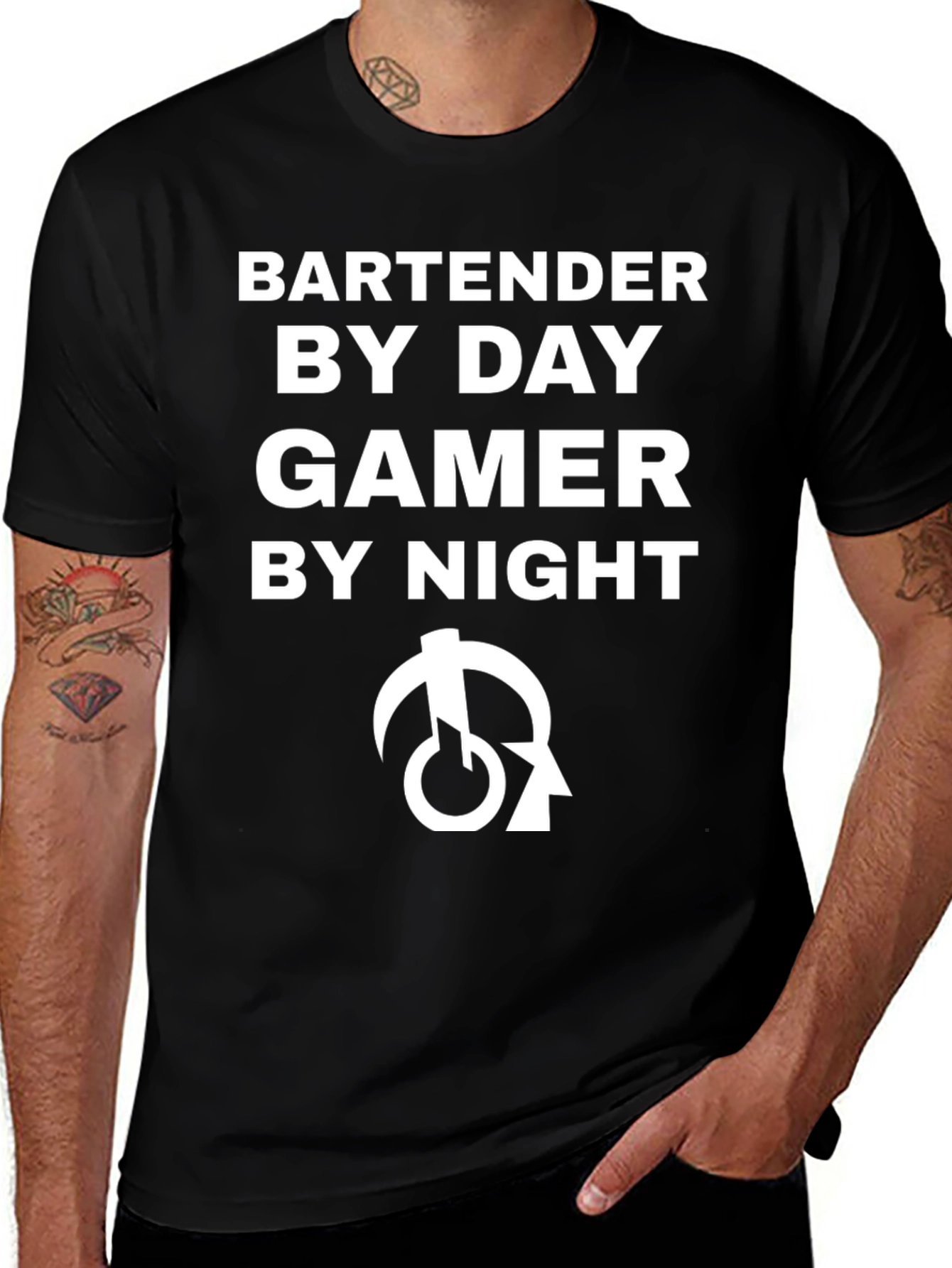Bartender by Day Gamer by Night T-Shirt
