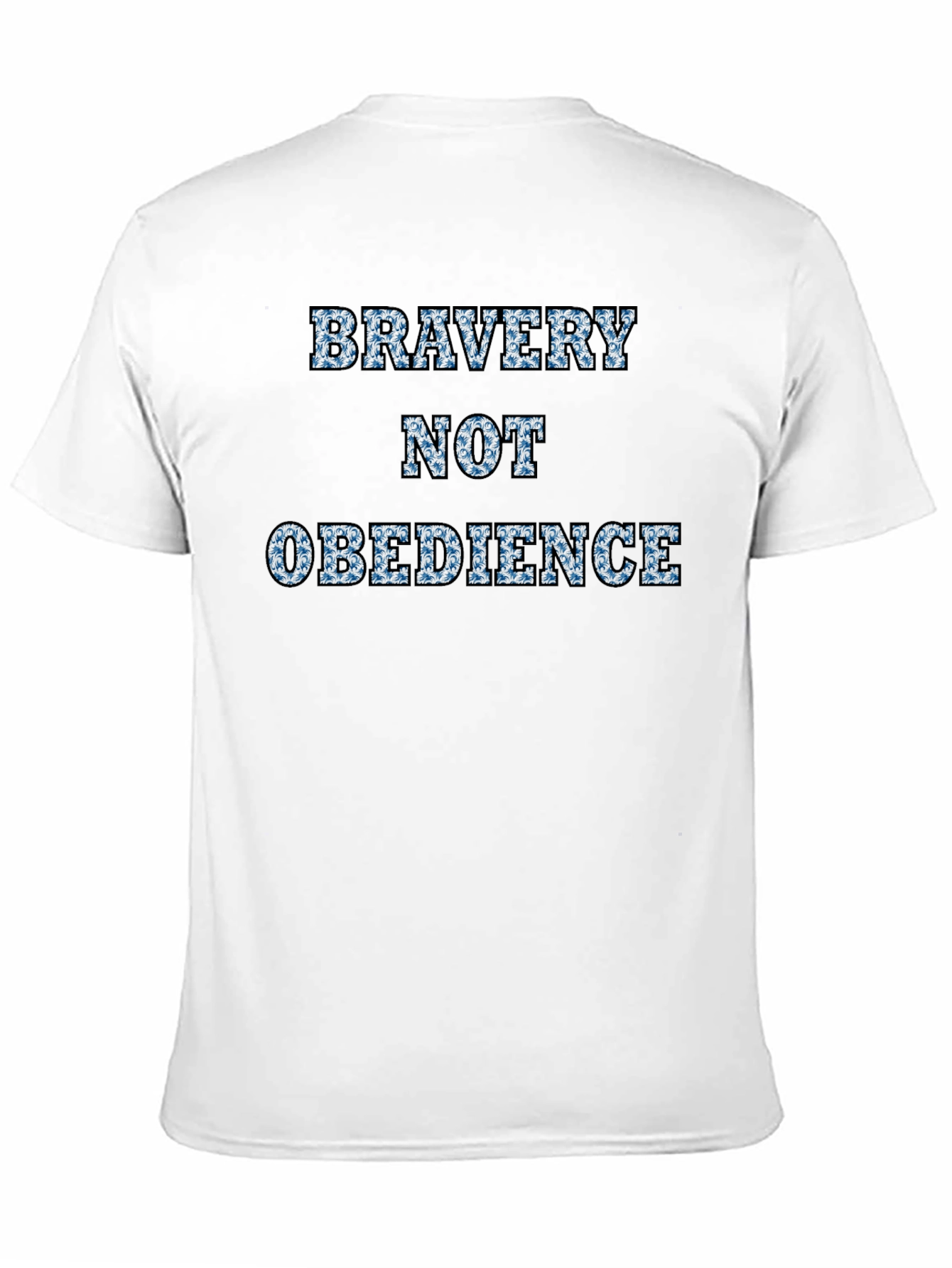 Bravery Not Obedience Graphic T-Shirt - Black