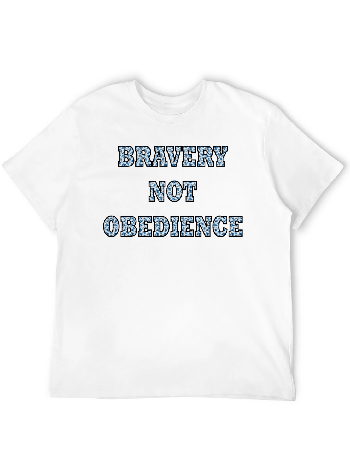 Bravery Not Obedience Graphic T-Shirt - Black
