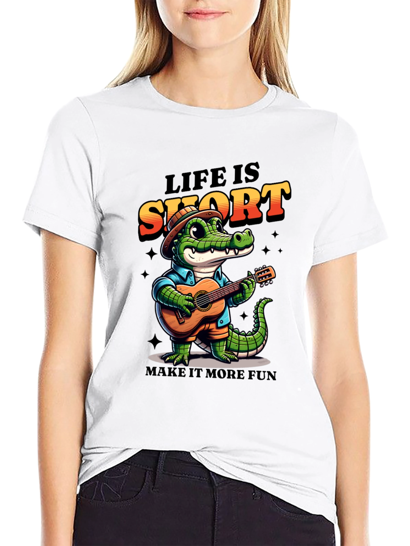 Life is Short Crocodile T-Shirt