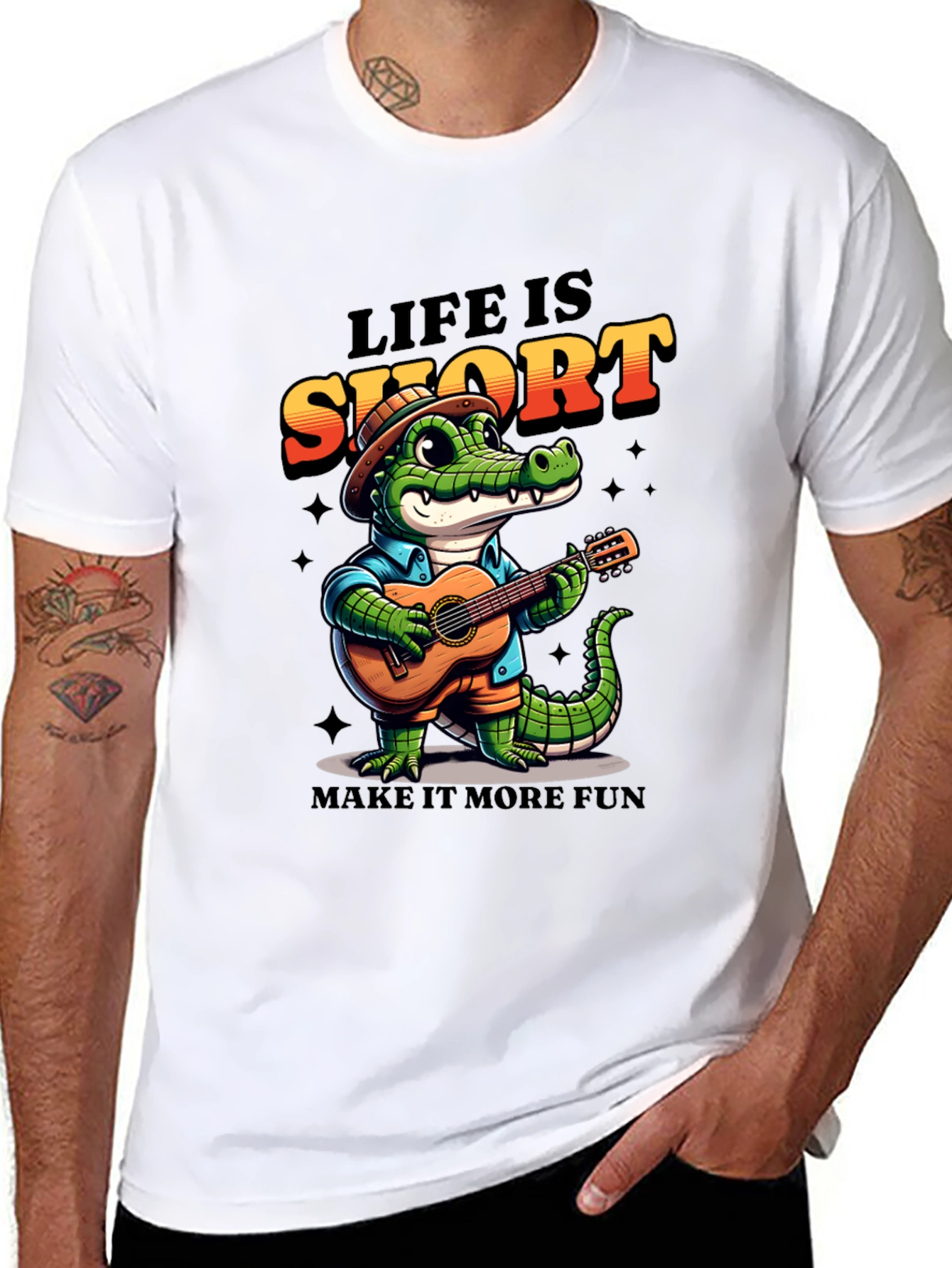 Life is Short Crocodile T-Shirt
