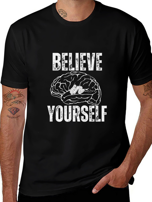 Believe in Yourself Graphic T-Shirt - Black