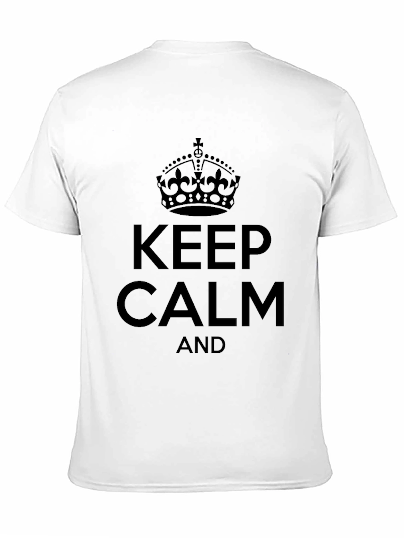Keep Calm Graphic Tee - Mens Black T-Shirt
