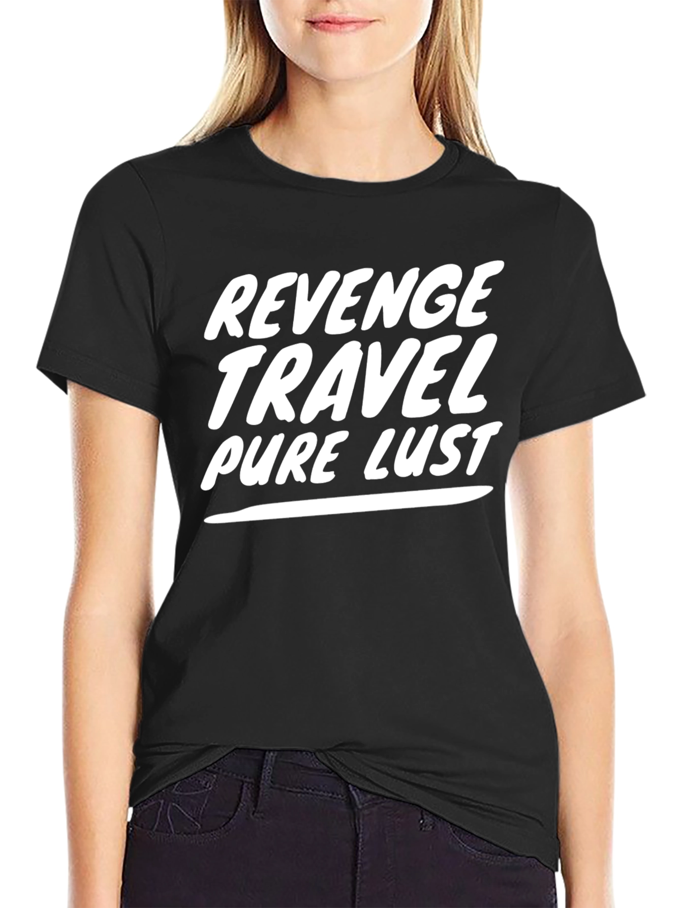 Revenge Travel Pure Lust Mens Black T-Shirt