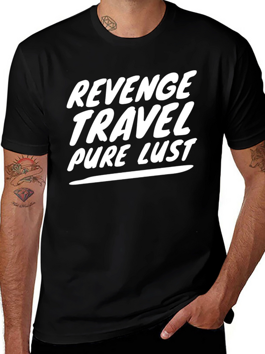 Revenge Travel Pure Lust Mens Black T-Shirt