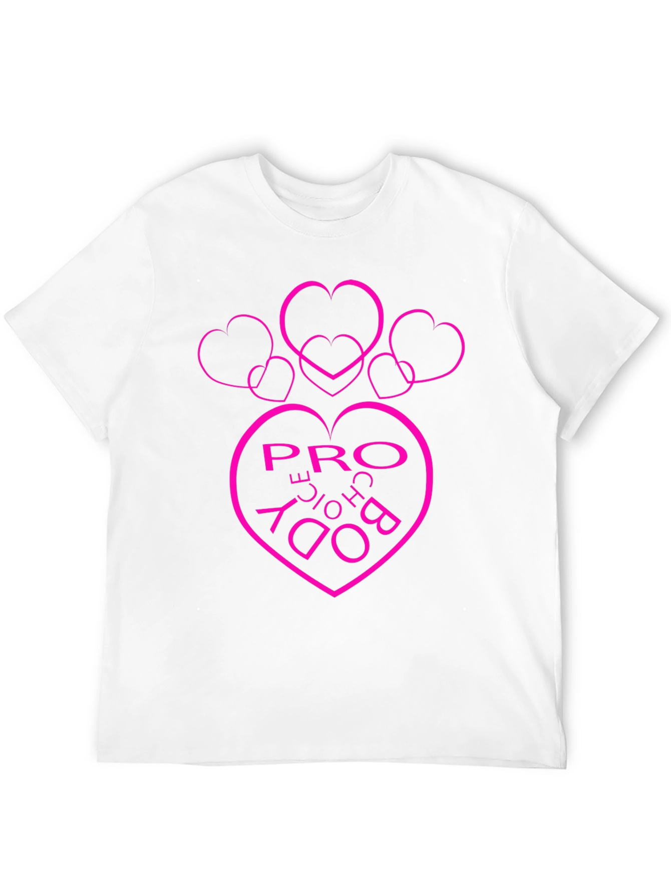 Pro Choice Body Heart Graphic Tee - Black