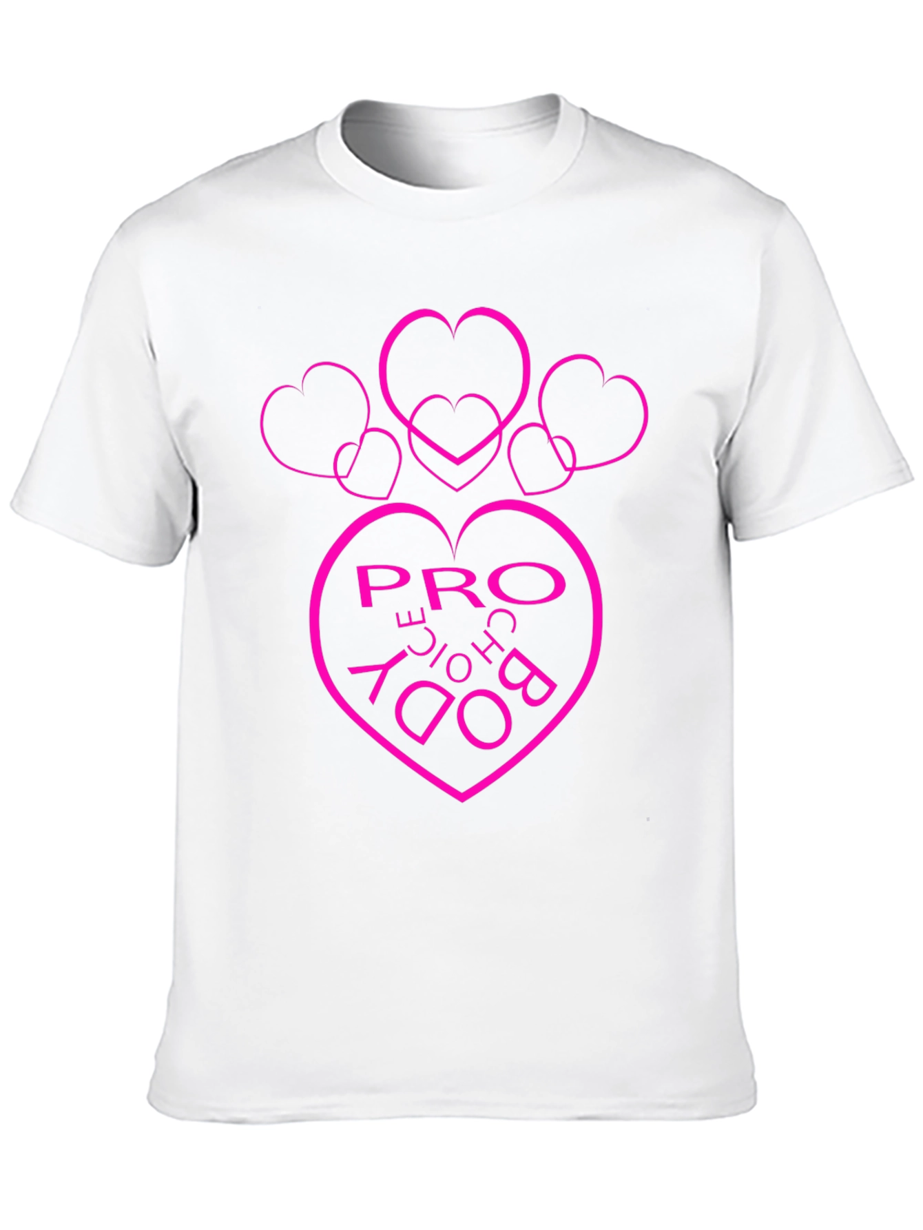 Pro Choice Body Heart Graphic Tee - Black