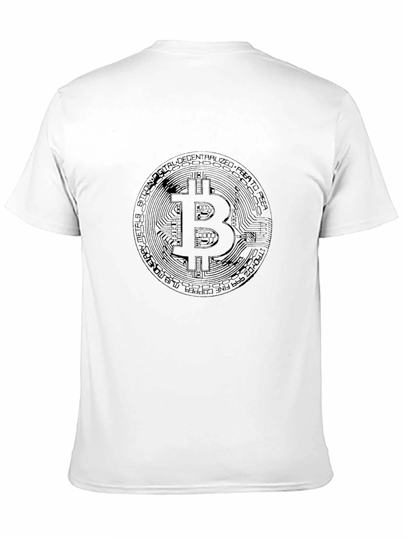 Bitcoin Logo Graphic T-Shirt Crypto Tee