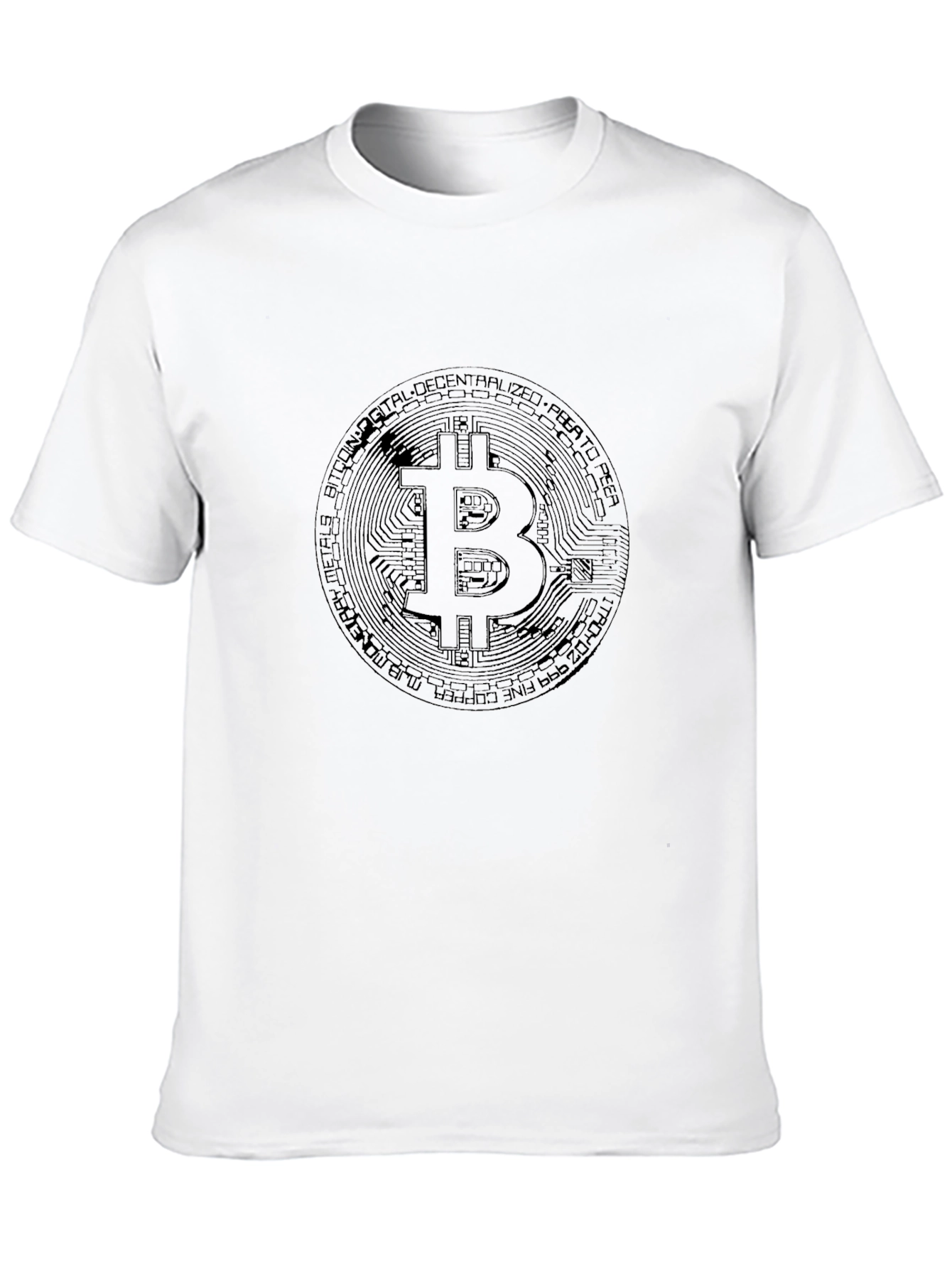 Bitcoin Logo Graphic T-Shirt Crypto Tee