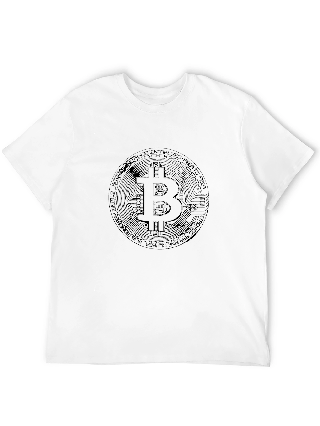 Bitcoin Logo Graphic T-Shirt Crypto Tee