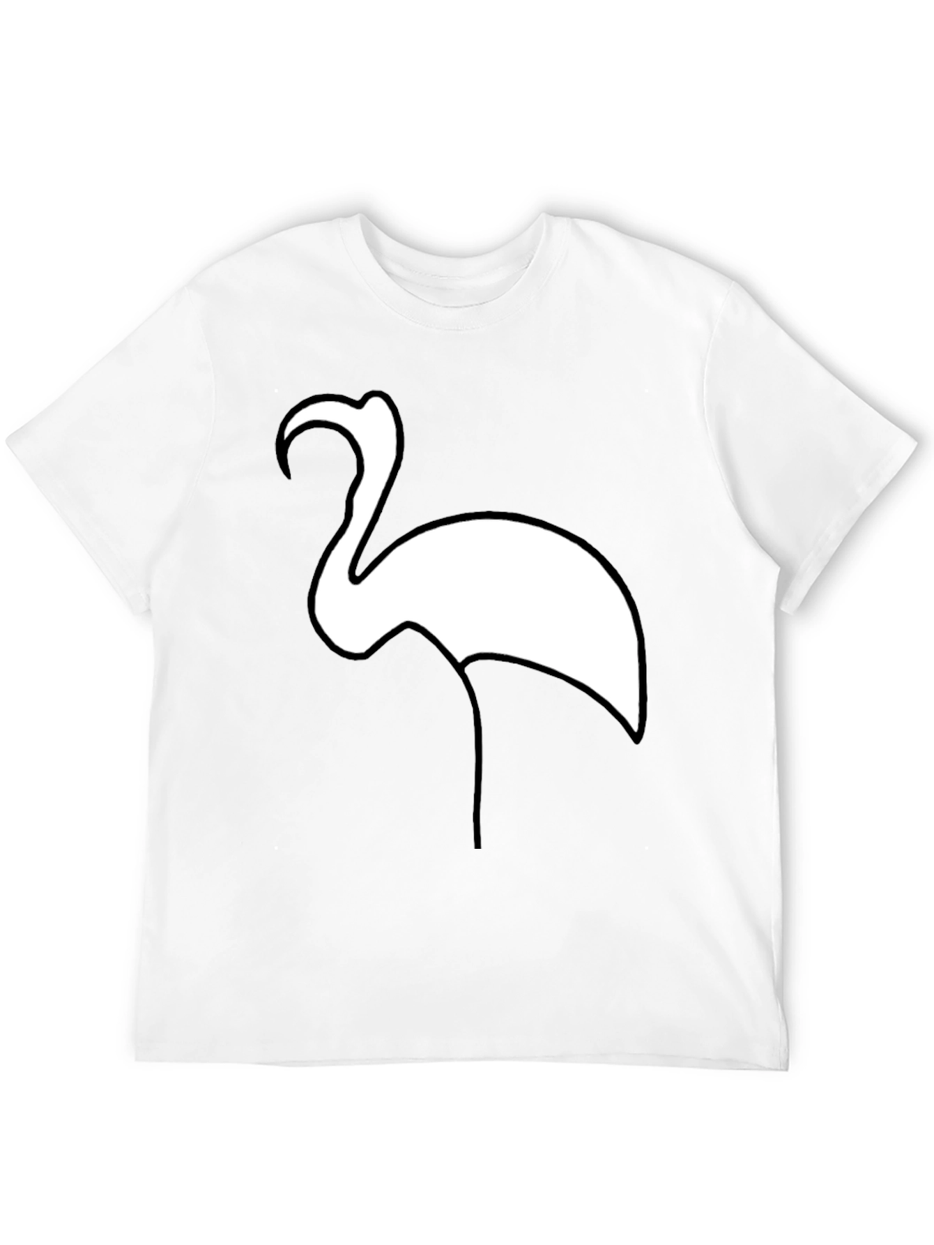Flamingo Graphic Tee - Casual Black T-Shirt