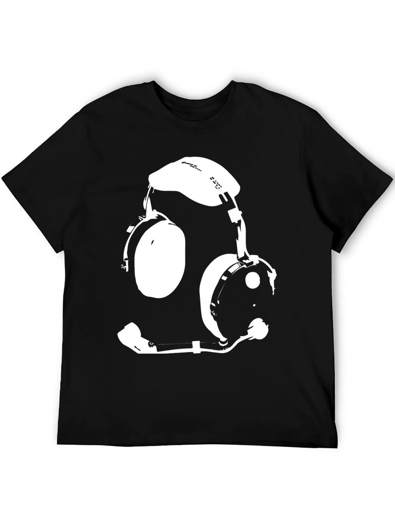 Pilot Headset Graphic Tee - Aviation Enthusiast Shirt