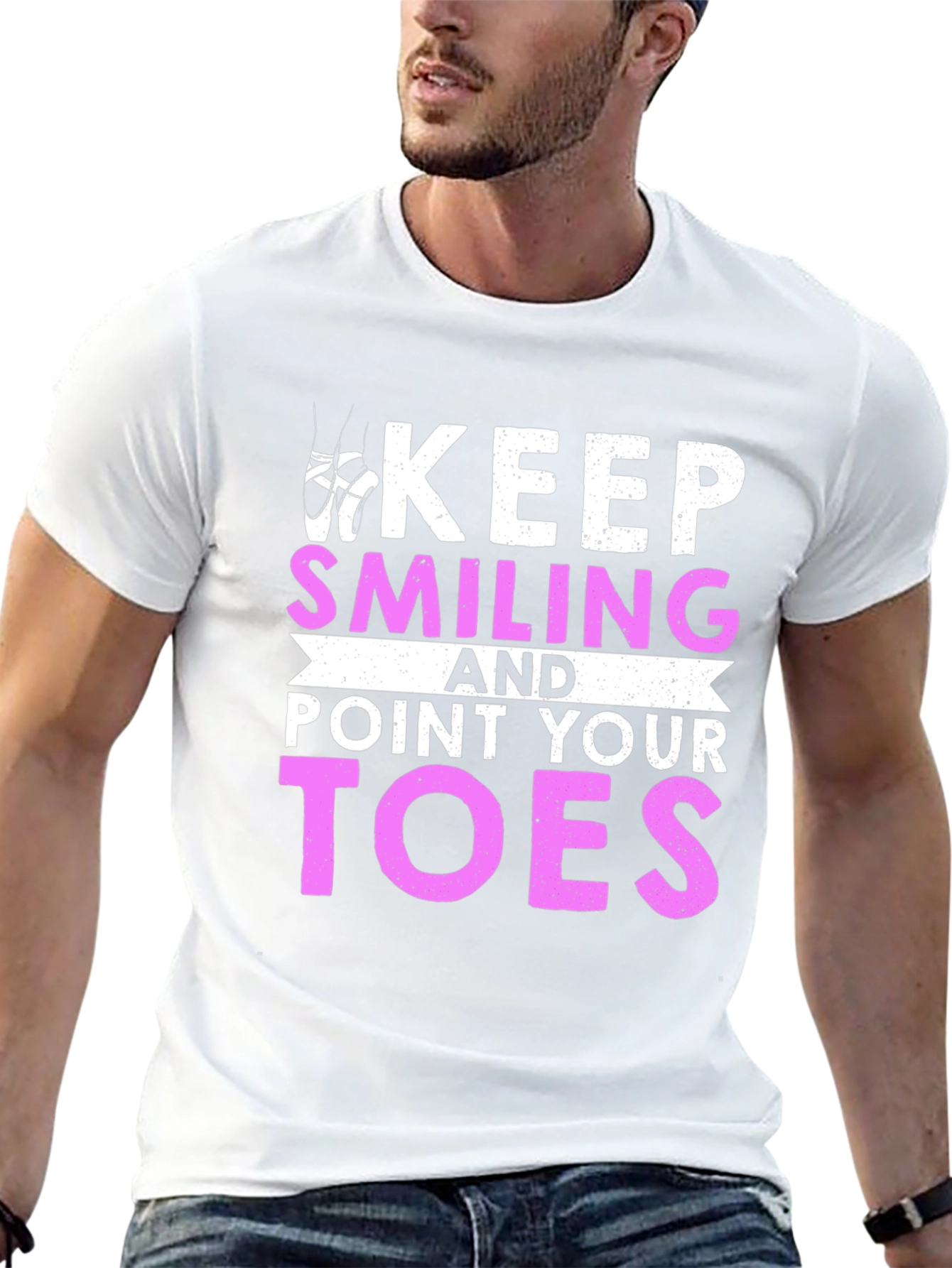 Keep Smiling Ballet T-Shirt - Dance Inspiration
