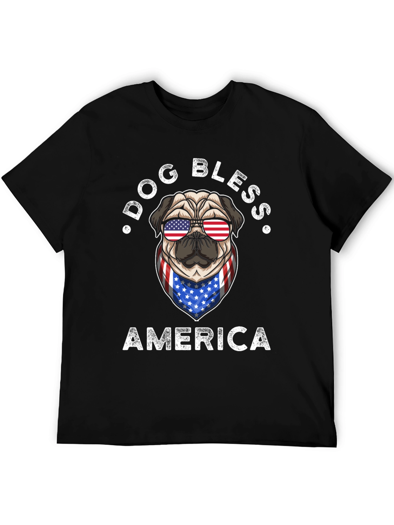 Dog Bless America Patriotic T-Shirt