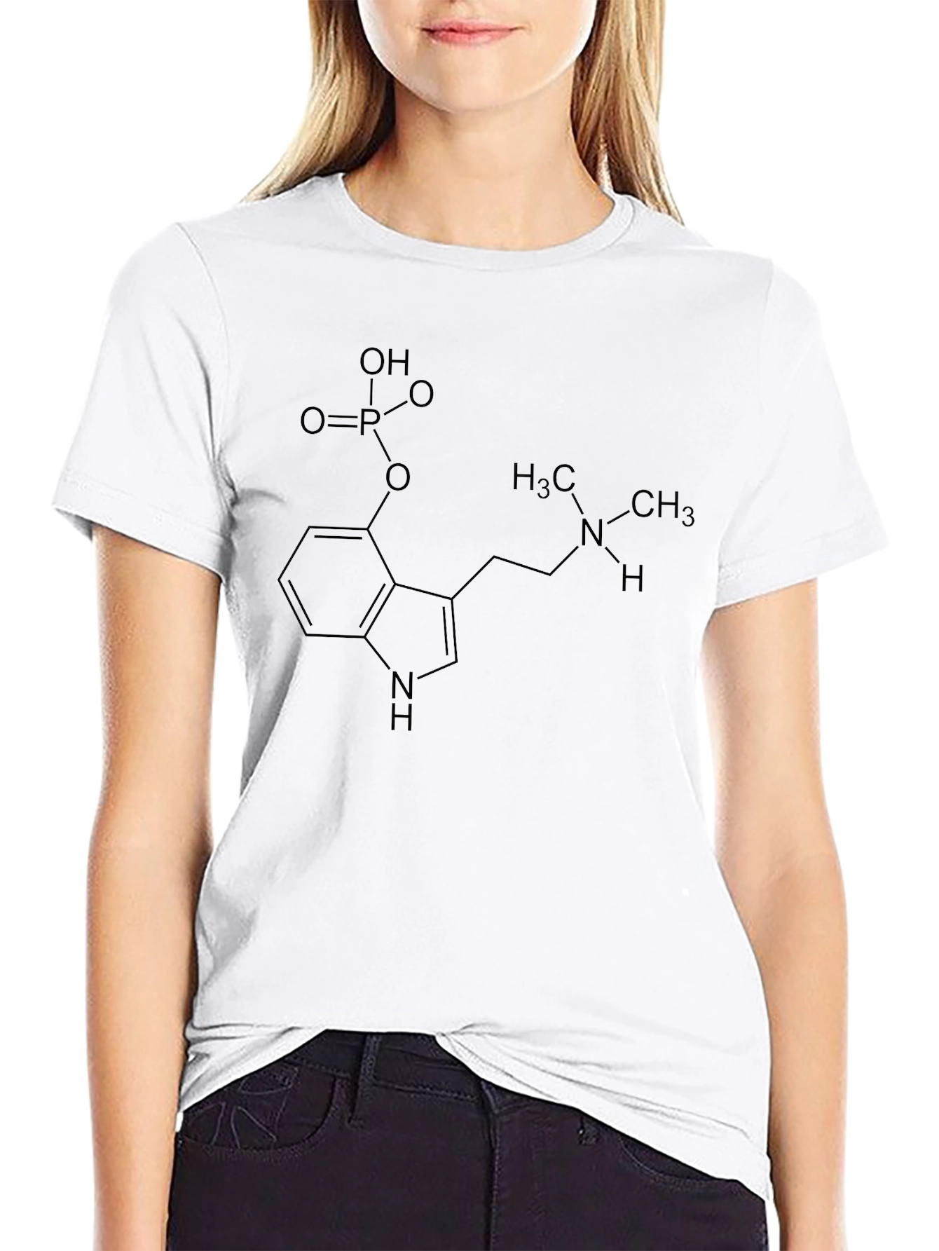 Molecular Structure Graphic Tee - Black Unisex Shirt