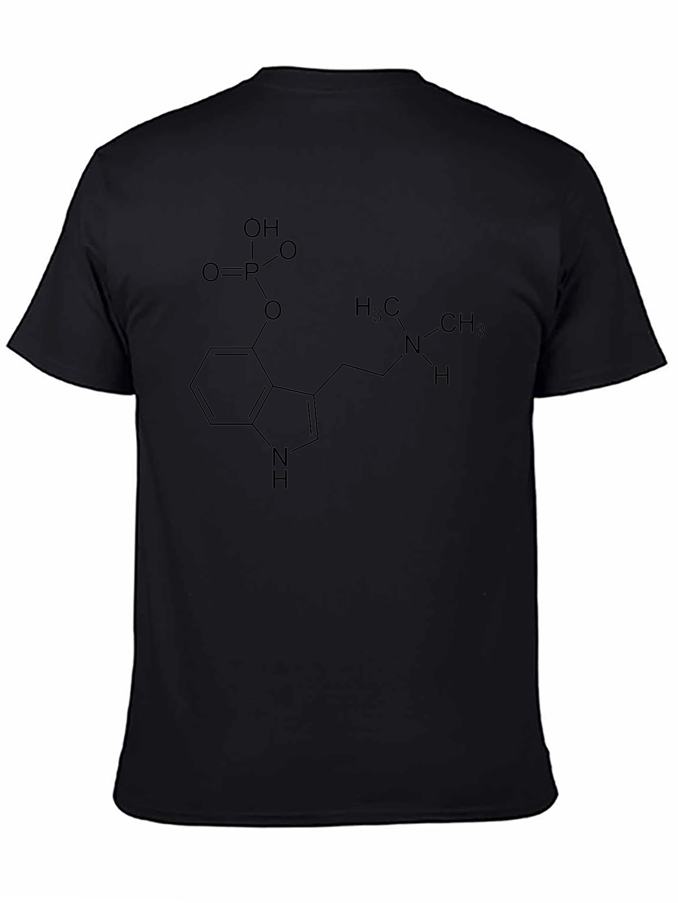 Molecular Structure Graphic Tee - Black Unisex Shirt