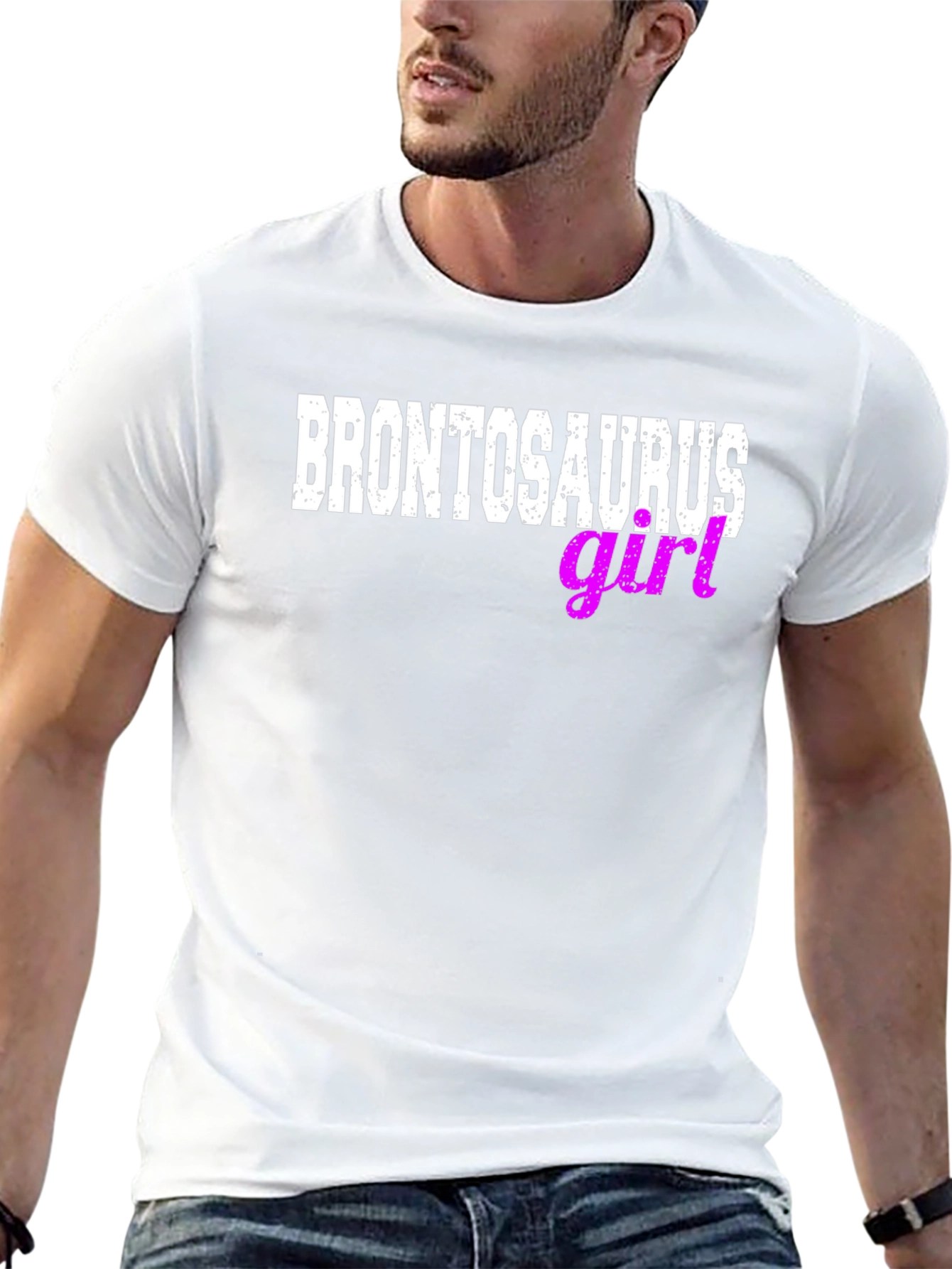 Brontosaurus Girl Graphic T-Shirt