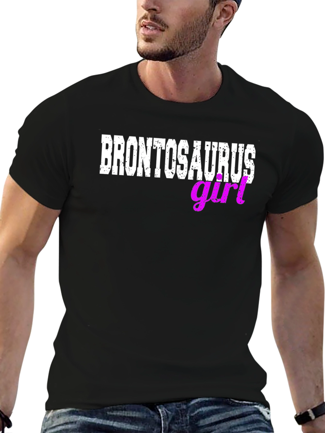 Brontosaurus Girl Graphic T-Shirt