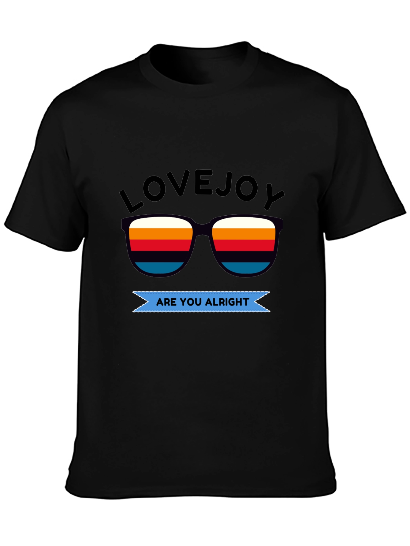 Lovejoy Are You Alright Black T-Shirt
