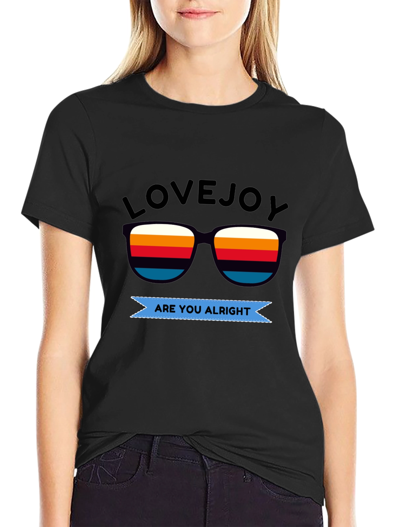 Lovejoy Are You Alright Black T-Shirt