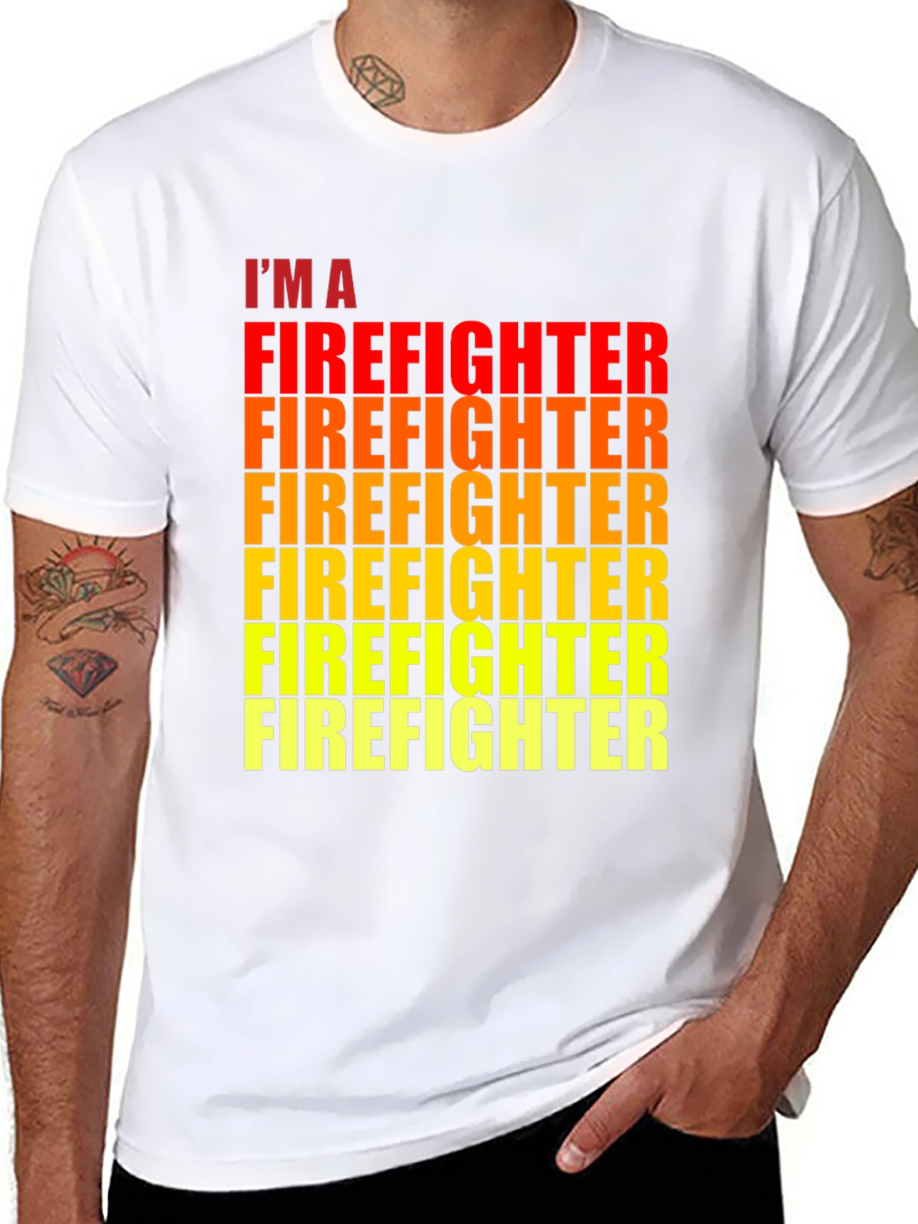 Im A Firefighter Black Graphic Tee