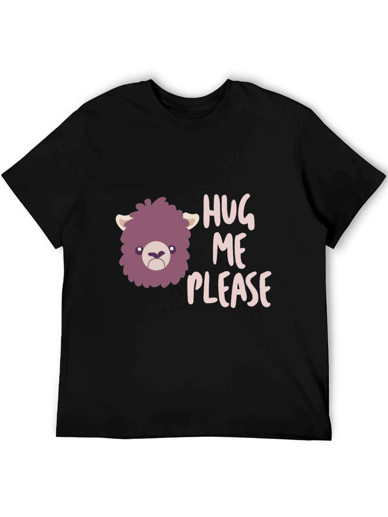 Hug Me Please Graphic Tee - Funny Llama T-Shirt