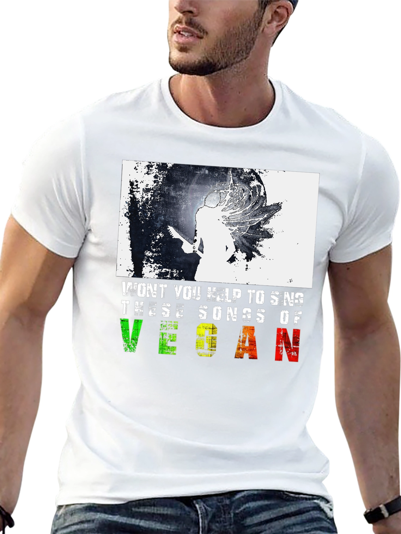 Vegan Songs T-Shirt: Music & Animal Lovers!