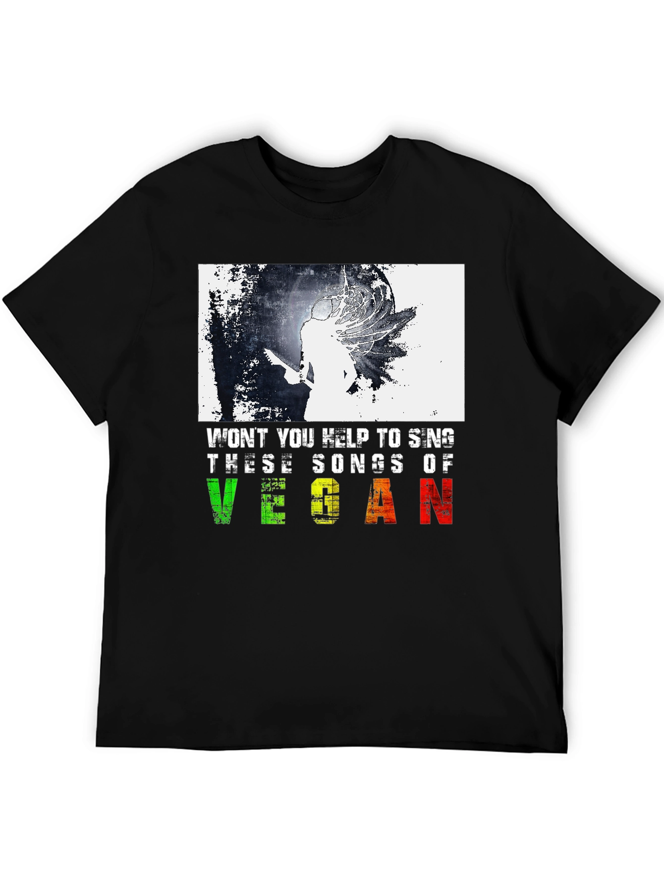 Vegan Songs T-Shirt: Music & Animal Lovers!