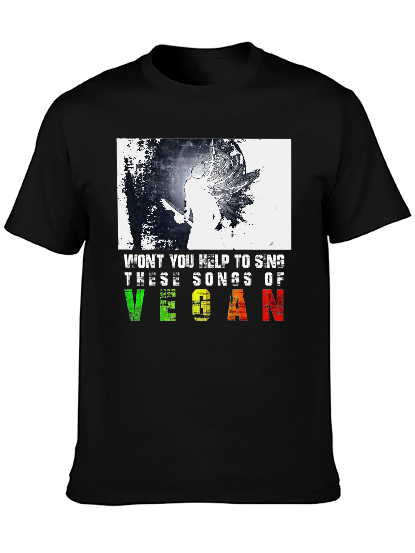 Vegan Songs T-Shirt: Music & Animal Lovers!